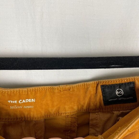 Ag Jeans The Caden Tailored Trouser Burnt Orange Corduroy Pant - Women’s 10 - Picture 6 of 6